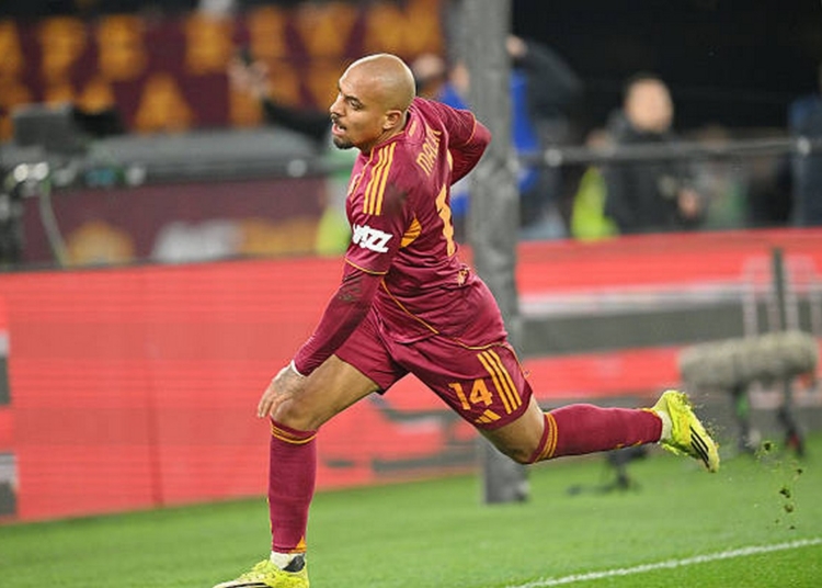 Malen Esulta gol Roma-Juventus 01032026