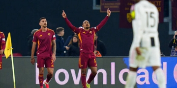 Malen Esulta gol Roma-Juventus 01032026