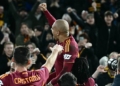 Malen Esulta gol sotto Tribuna Tevere Roma-Juventus 01032026