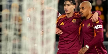 Malen e Pisilli Esultano gol Roma-Cremonese 22022026