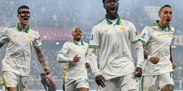 N'Dicka Esulta gol Genoa-Roma 08032026