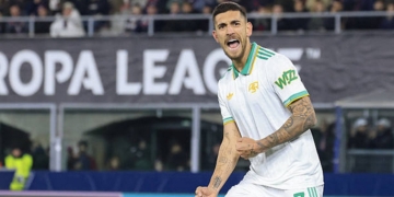 Pellegrini Esulta gol Bologna-Roma 12032026