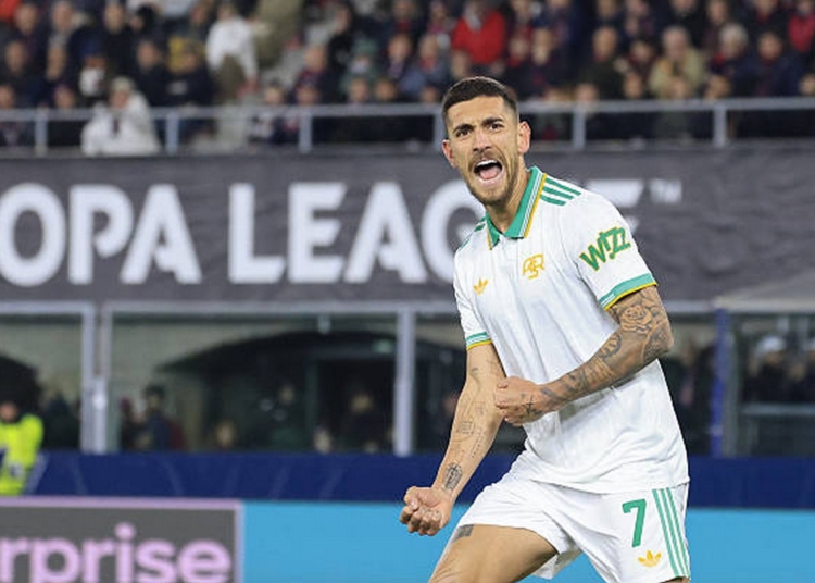 Pellegrini Esulta gol Bologna-Roma 12032026