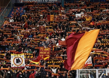 Tifosi romanisti a Bologna-Roma 12032026