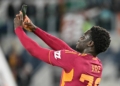 Vaz Esulta con selfie Roma-Lecce 22032026