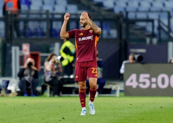 Hermoso Esulta gol Roma-Atalanta 2 18042026