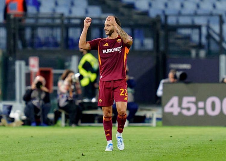 Hermoso Esulta gol Roma-Atalanta 2 18042026