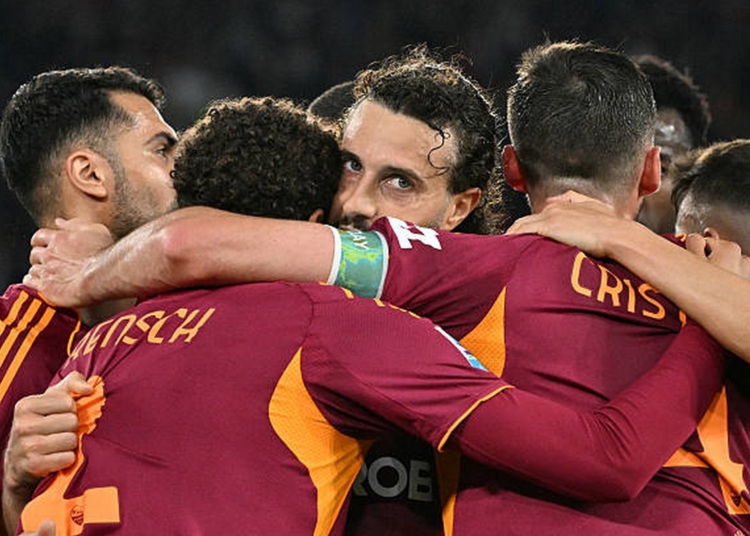 Hermoso Esulta gol Roma-Atalanta 3 18042026