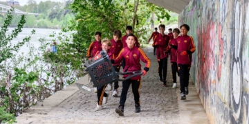 Settore giovanile I giovani puliscono rive del tevere
