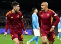 Soulé e Malen Esultano gol Napoli-Roma 15022026