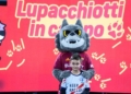 Bruno e la mascotte dell'AS Roma
