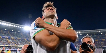 El Shaaarwy Esultav da Faraone sotto settore ospiti Verona-Roma 24052026