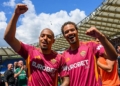 Malen e Rensch Festeggiano sotto la curva sud Roma-Lazio 17052026