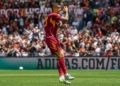 Mancini Esulta gol con inchino Roma-Lazio 17052026