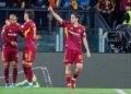 Pisilli Esulta gol Roma-Fiorentina 3 04052026