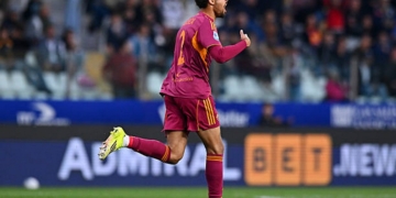 Rensch Esulta gol Parma-Roma 10052026