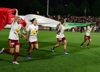Roma Femminile Festeggiamenti scudetto dopo partita Roma-Ternana 2 02052026