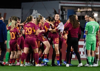Roma Femminile Festeggiamenti scudetto dopo partita Roma-Ternana 3 02052026