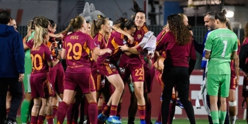 Roma Femminile Festeggiamenti scudetto dopo partita Roma-Ternana 3 02052026