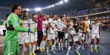 Squadra Festeggia vittoria e champions Verona-Roma 2 24052026