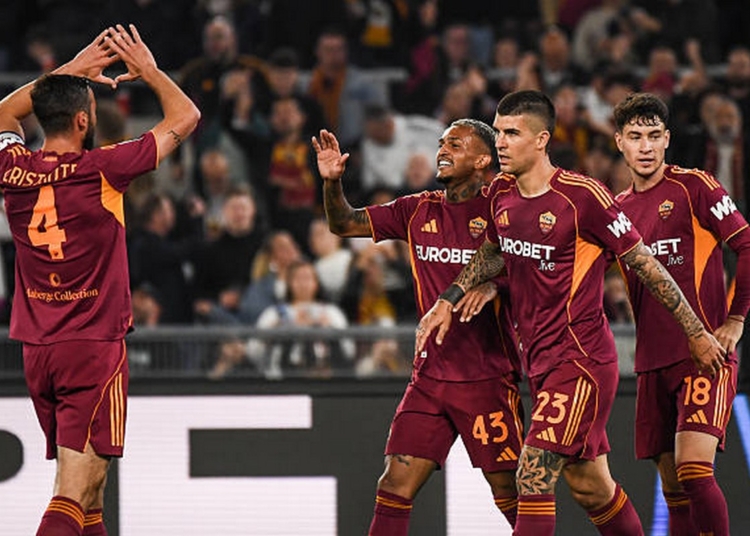Wesley Esulta gol Roma-Fiorentina 04052026