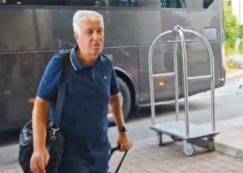 Gasperini Arrivo ritiro in Galles