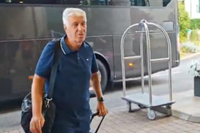 Gasperini Arrivo ritiro in Galles
