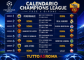 Card Calendario Roma Champions League