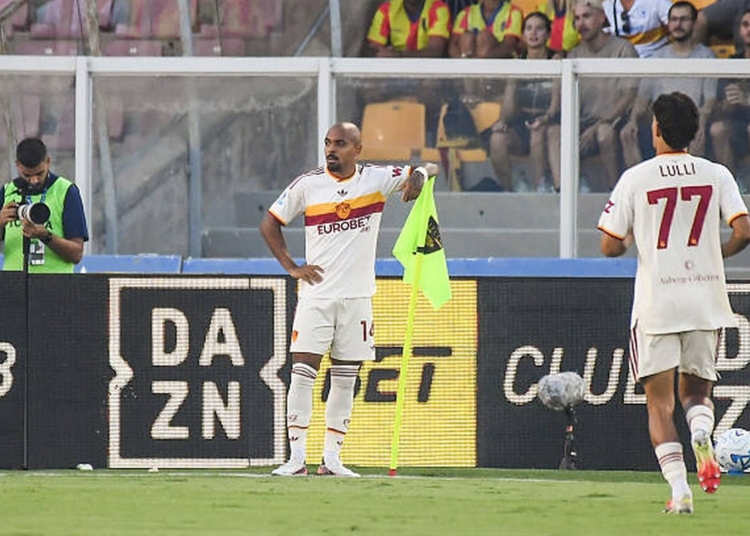 Malen Esulta gol Lecce-Roma 31082026