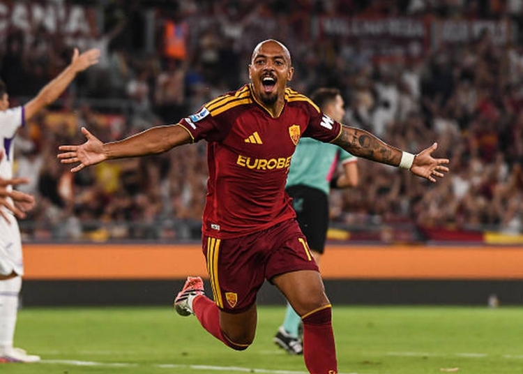 Malen Esulta gol Roma-Fiorentina 2 24082026