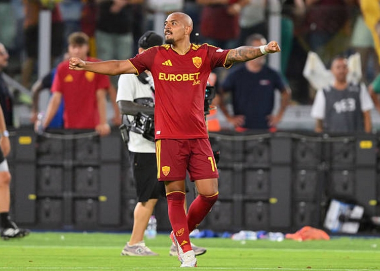 Malen Esulta gol Roma-Fiorentina 3 24082026
