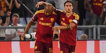 Malen e Dybala Esultano gol Roma-Fiorentina 2 24082026
