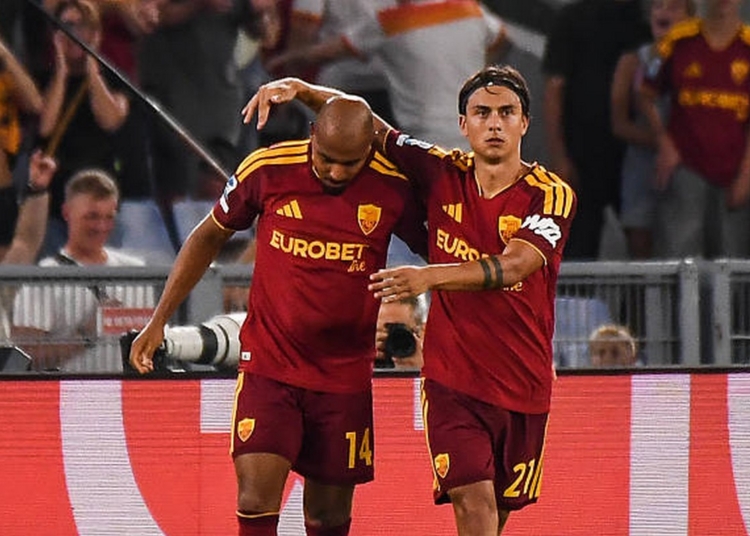 Malen e Dybala Esultano gol Roma-Fiorentina 2 24082026