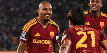 Malen e Dybala Esultano gol Roma-Fiorentina 3 24082026