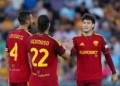 Soulé Esulta gol Newport-Roma 04082026