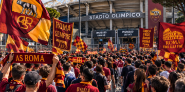 Card Tifosi Roma entrano Olimpico