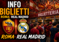 Card Info biglietti Roma-Real Madrid