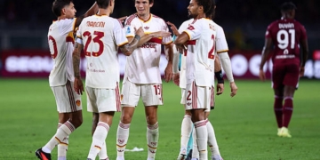 De Roon Esulta fine partita Torino-Roma 14092026