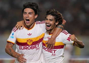 Dybala e Mora Esultano gol Lecce-Roma 31082026