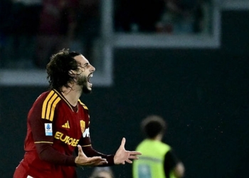 Hermoso Esulta gol Roma-Atalanta 05092026