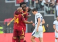 Koné Esulta gol con compagni Roma-Inter 3 19092026