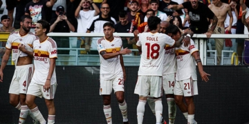 Malen Esulta con compagni Torino-Roma 14092026