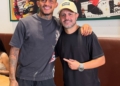Wesley al ristorante Emporio Brasileiro