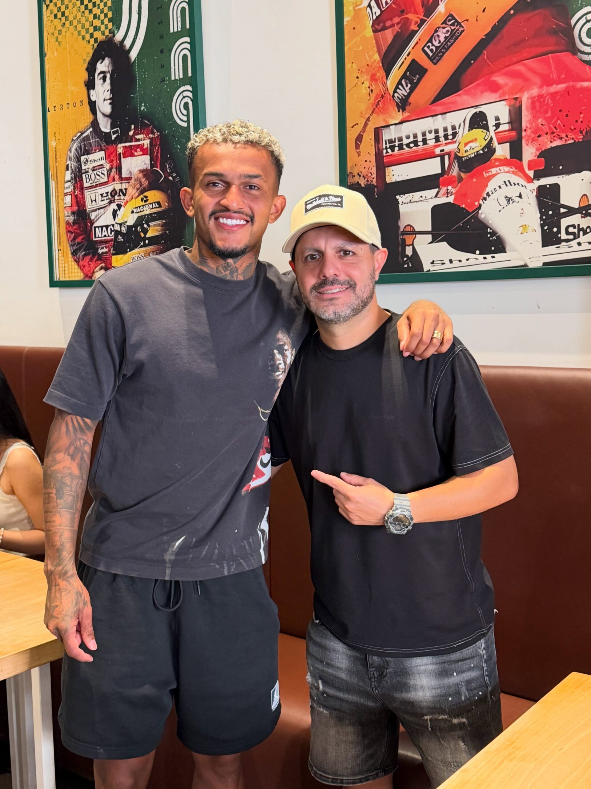 Wesley al ristorante Emporio Brasileiro
