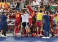 Soulé Essulta gol sotto la curva sud Roma-Atalanta 05092026