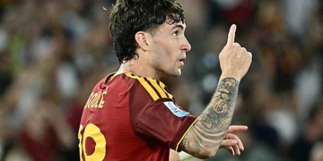 Soulé Esulta gol Roma-Atalanta 05092026