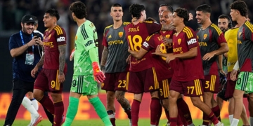 Soulé Esulta gol Roma-Atalanta 4 05092026