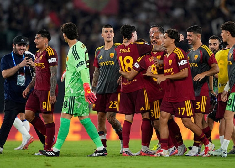 Soulé Esulta gol Roma-Atalanta 4 05092026