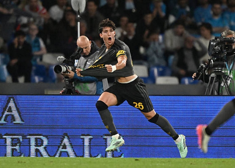 Balerdi Esulta gol Napoli-Roma 24202026