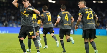 Balerdi Esulta gol Napoli-Roma 3 24202026